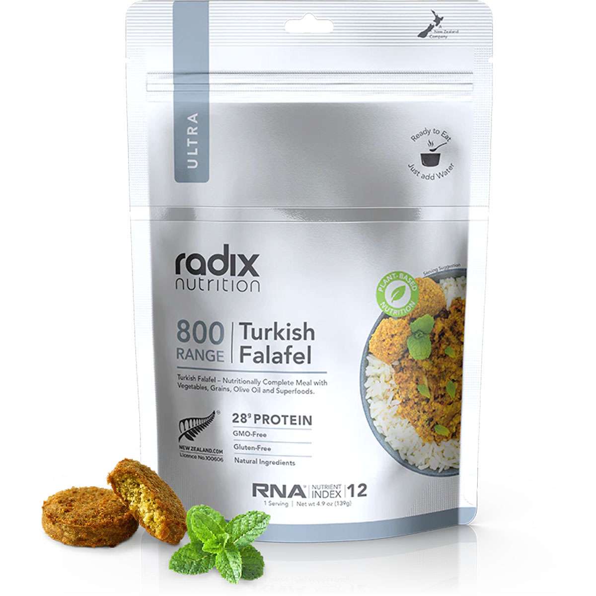 Radix Ultra Freeze Dried Meals Plant-Based 800KCal - GF